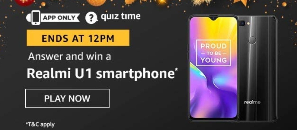 Realmi UI smartphone Amazon Quiz