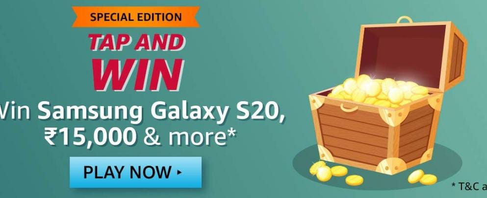 Tap And Win Samsung Galaxy S20